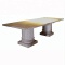 Vintage Rectangular Dining Room Wood Table 